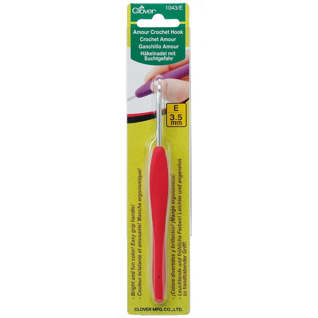 Clover Amour Crochet Hooks, 13.5cm (5.3"), Steel