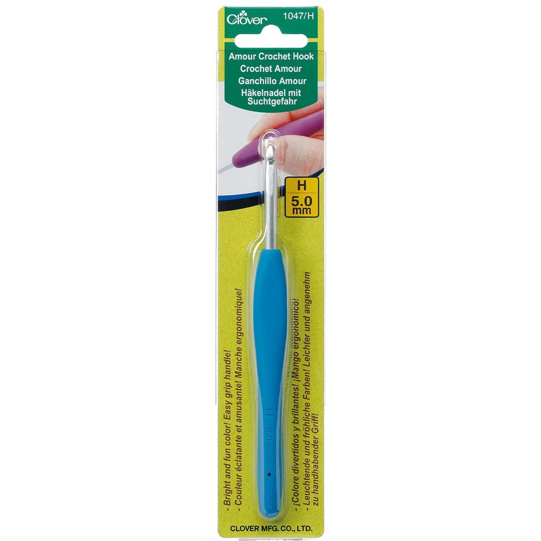 Clover Amour Crochet Hooks, 13.5cm (5.3"), Steel