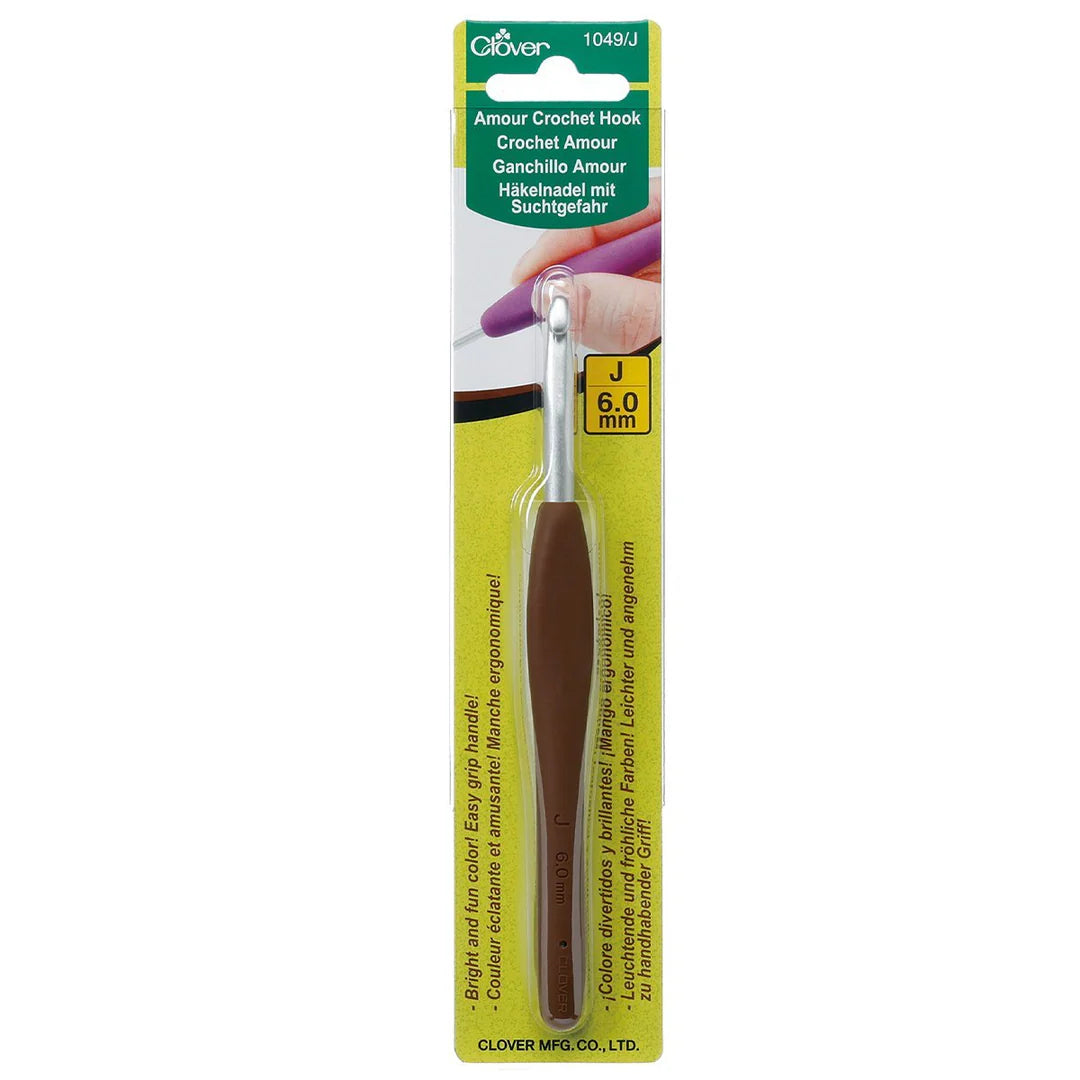 Clover Amour Crochet Hooks, 13.5cm (5.3"), Steel
