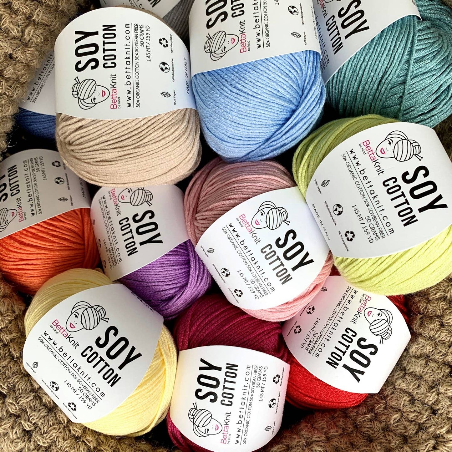 Soy Cotton, cotton and soy yarn