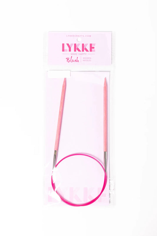 LYKKE - Blush 24" Circular Wooden Needles