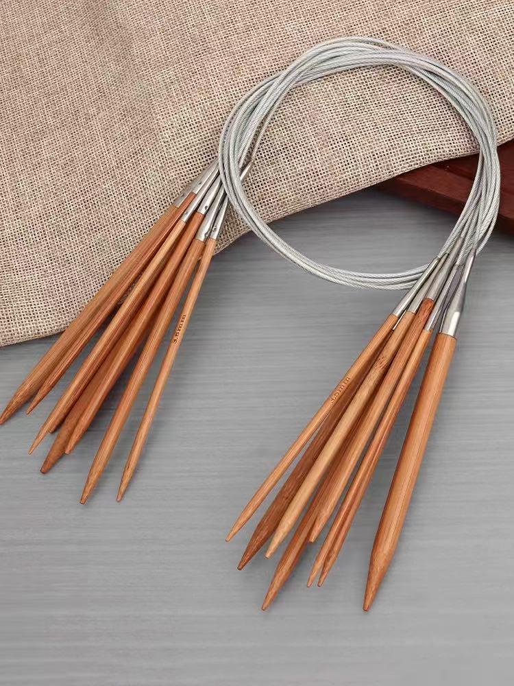 Bamboo circular knitting needles 80cm