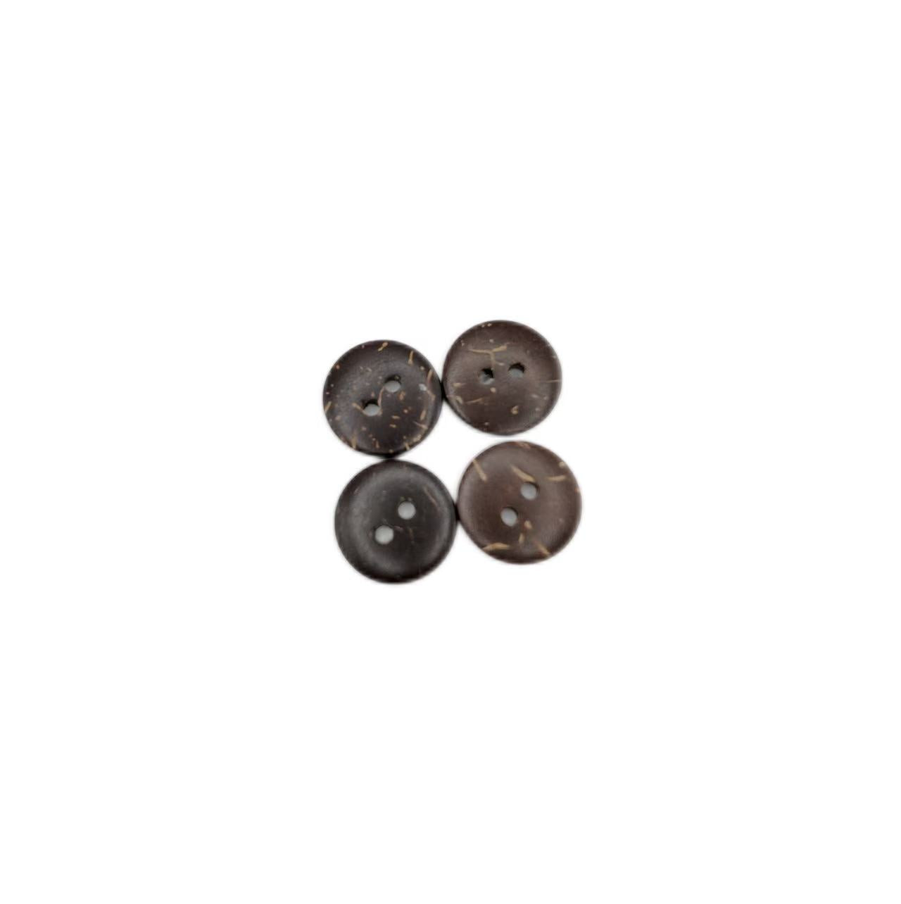 Coconut shell buttons - pack of 4